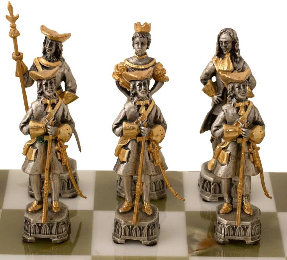 Italfama RUSIJOS IMPERATORIAI: ypač prabangūs šachmatai iš Bronzos dengti tikru 24K auksu