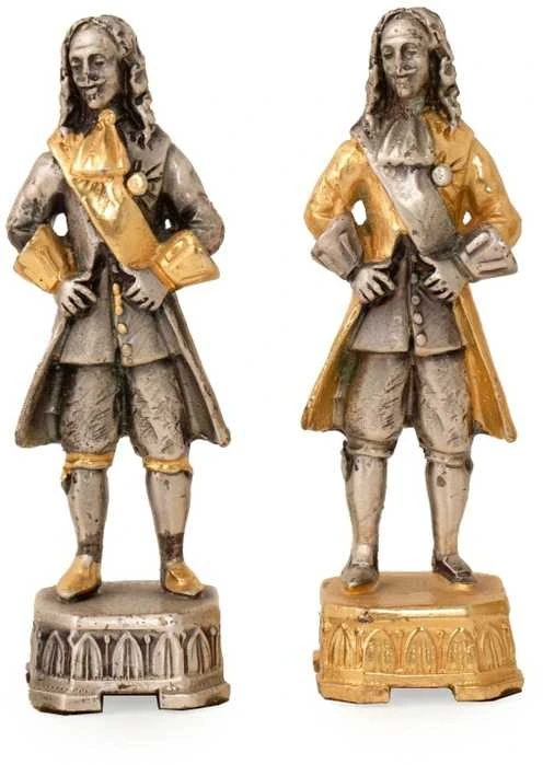 Italfama RUSIJOS IMPERATORIAI: ypač prabangūs šachmatai iš Bronzos dengti tikru 24K auksu