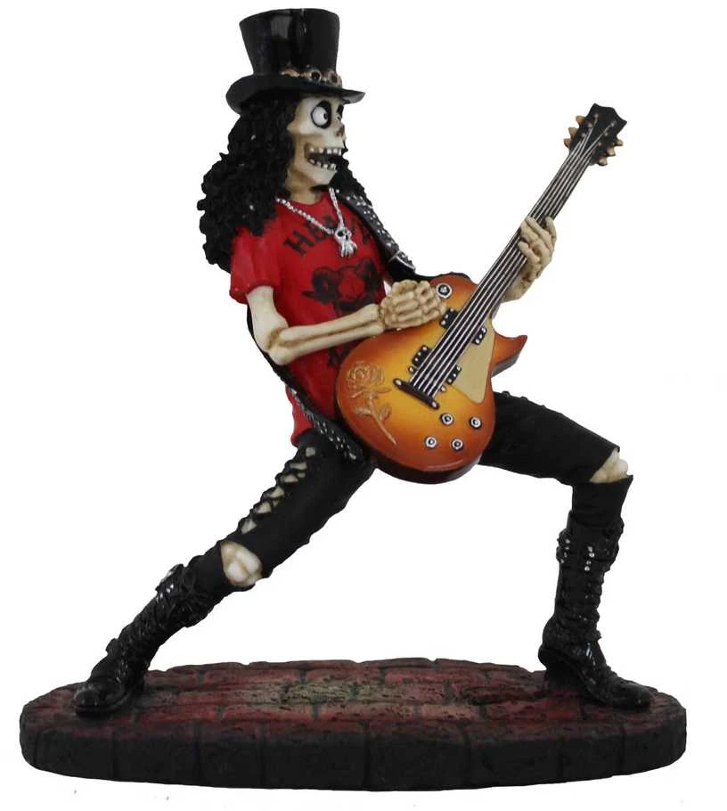 Italfama Skeletas su roko gitara. Išmatavimais: 14x9x16cm.