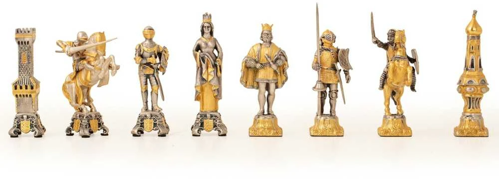 Italfama VIDURAMŽIAI III: ypač prabangūs šachmatai iš Bronzos dengti tikru 24K auksu