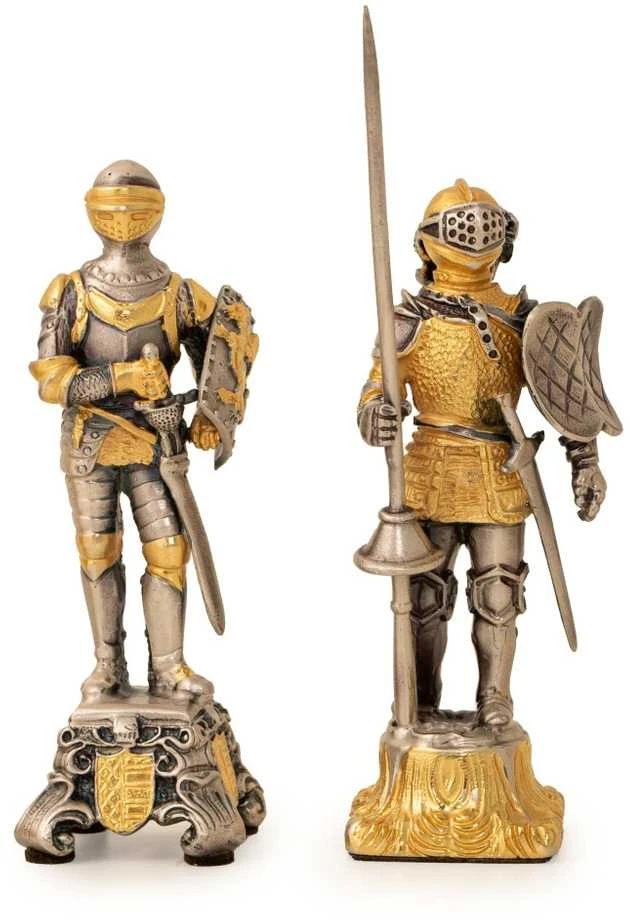 Italfama VIDURAMŽIAI III: ypač prabangūs šachmatai iš Bronzos dengti tikru 24K auksu
