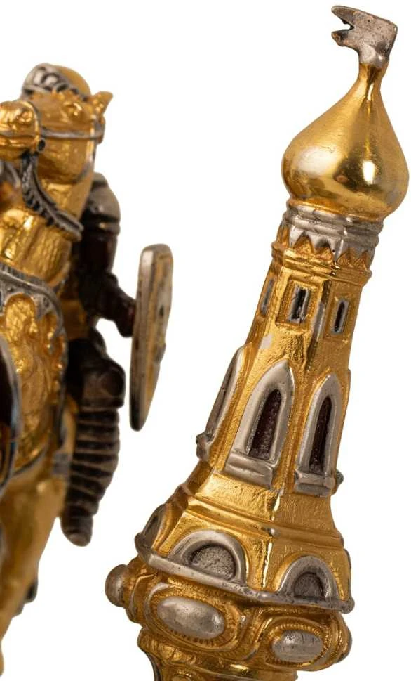 Italfama VIDURAMŽIAI III: ypač prabangūs šachmatai iš Bronzos dengti tikru 24K auksu