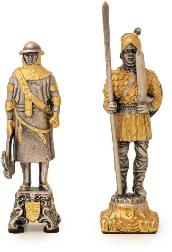 Italfama VIDURAMŽIAI III: ypač prabangūs šachmatai iš Bronzos dengti tikru 24K auksu