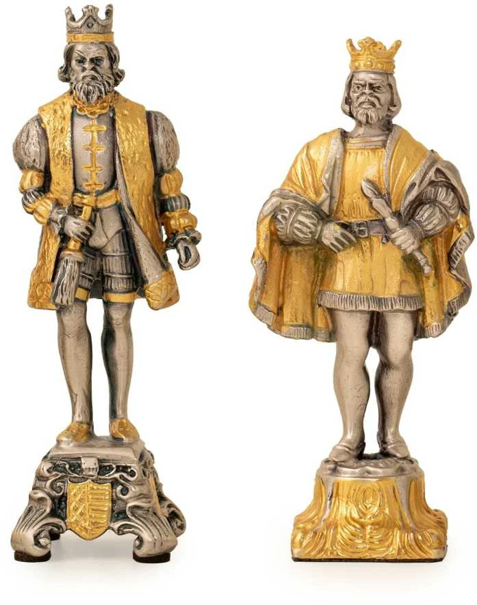 Italfama VIDURAMŽIAI III: ypač prabangūs šachmatai iš Bronzos dengti tikru 24K auksu