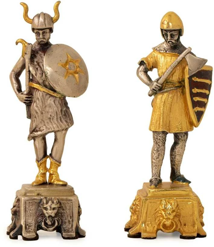 Italfama Viduramžių riteriai vs Vikingai: meniški ypatingos prabangos šachmatai