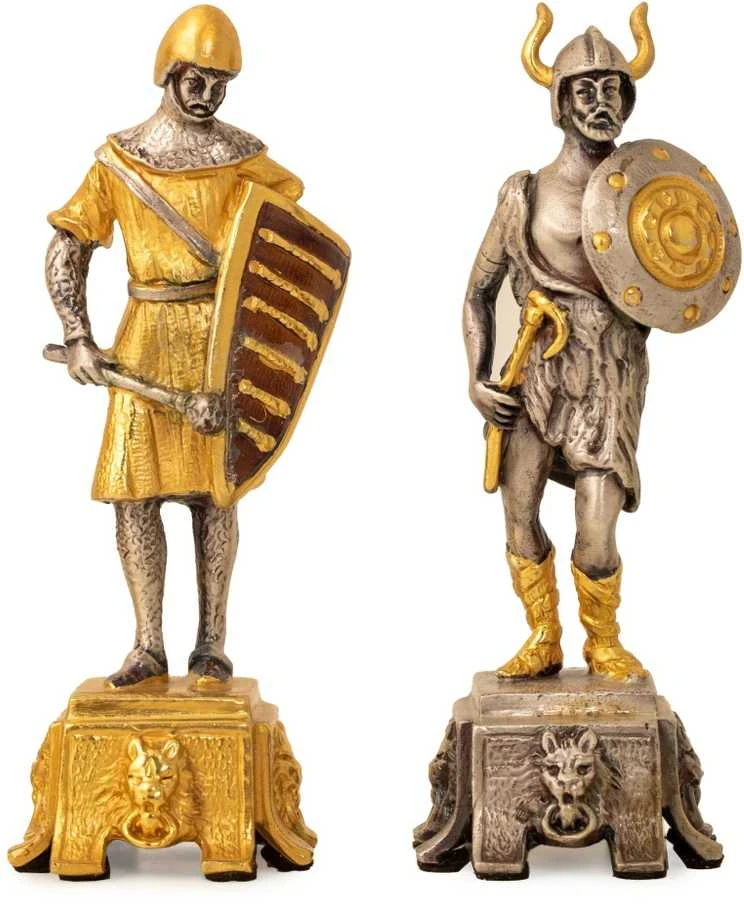 Italfama Viduramžių riteriai vs Vikingai: meniški ypatingos prabangos šachmatai