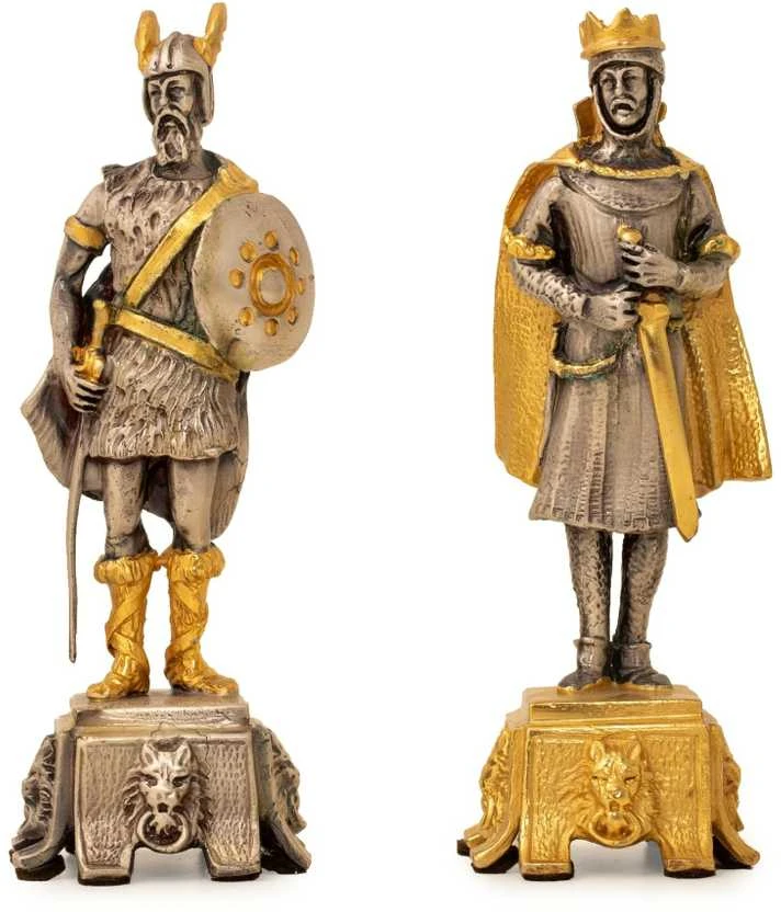 Italfama Viduramžių riteriai vs Vikingai: meniški ypatingos prabangos šachmatai