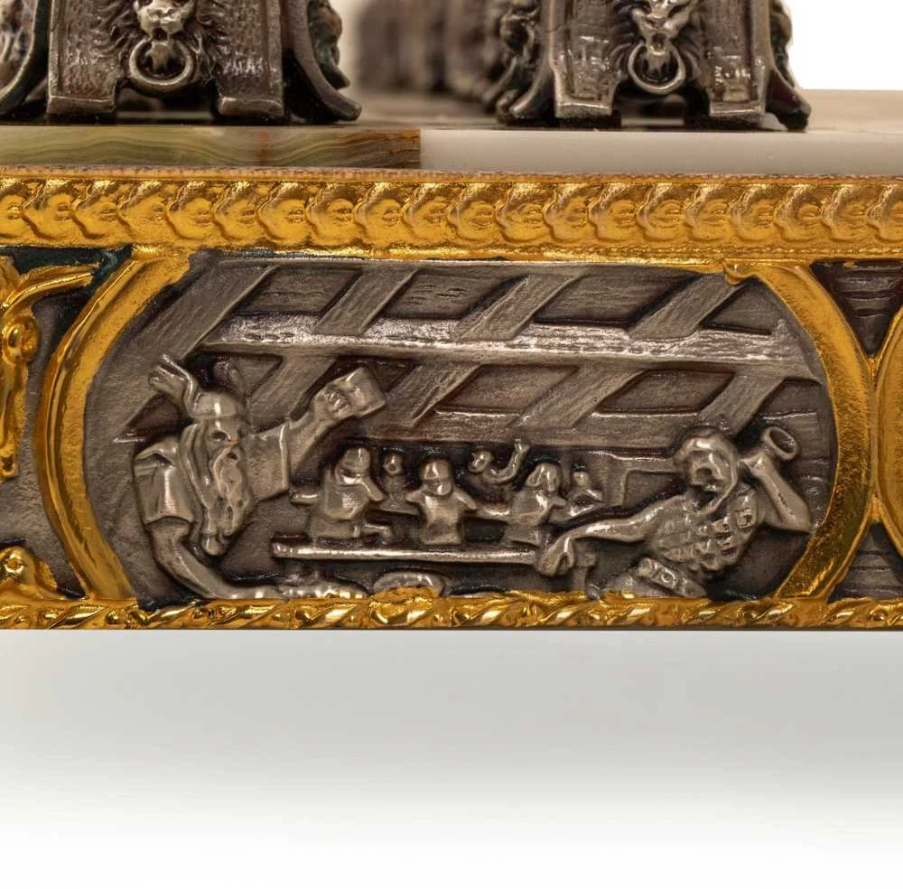 Italfama Viduramžių riteriai vs Vikingai: meniški ypatingos prabangos šachmatai