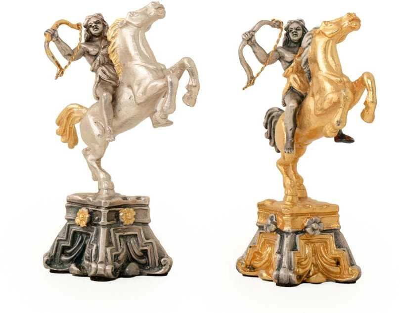Italfama VIKINGAI: ypač prabangūs šachmatai iš Bronzos dengti tikru 24K auksu