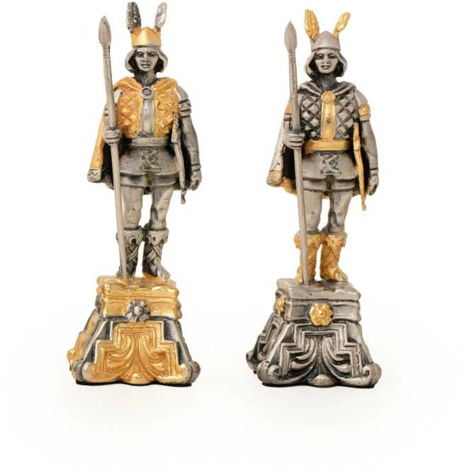 Italfama VIKINGAI: ypač prabangūs šachmatai iš Bronzos dengti tikru 24K auksu
