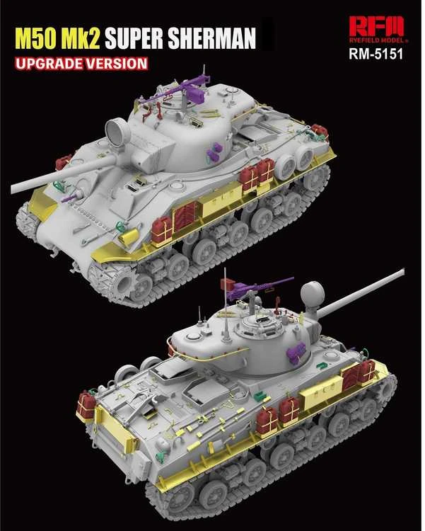 Izraelio tankas M50 Super Sherman Mk2 1/35 RFM-5151
