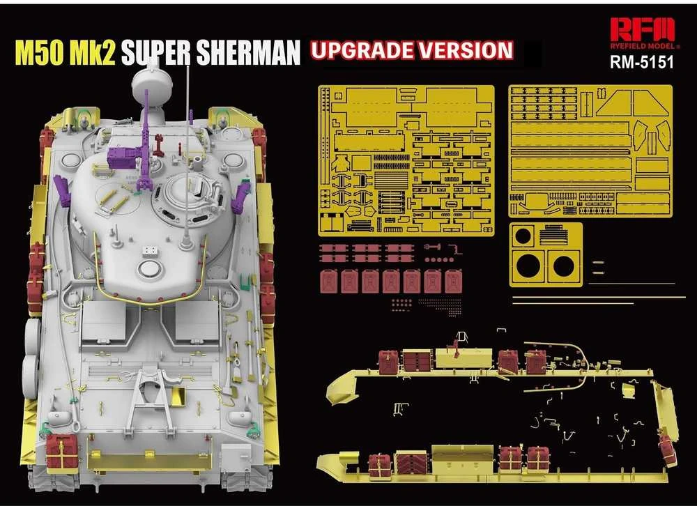 Izraelio tankas M50 Super Sherman Mk2 1/35 RFM-5151
