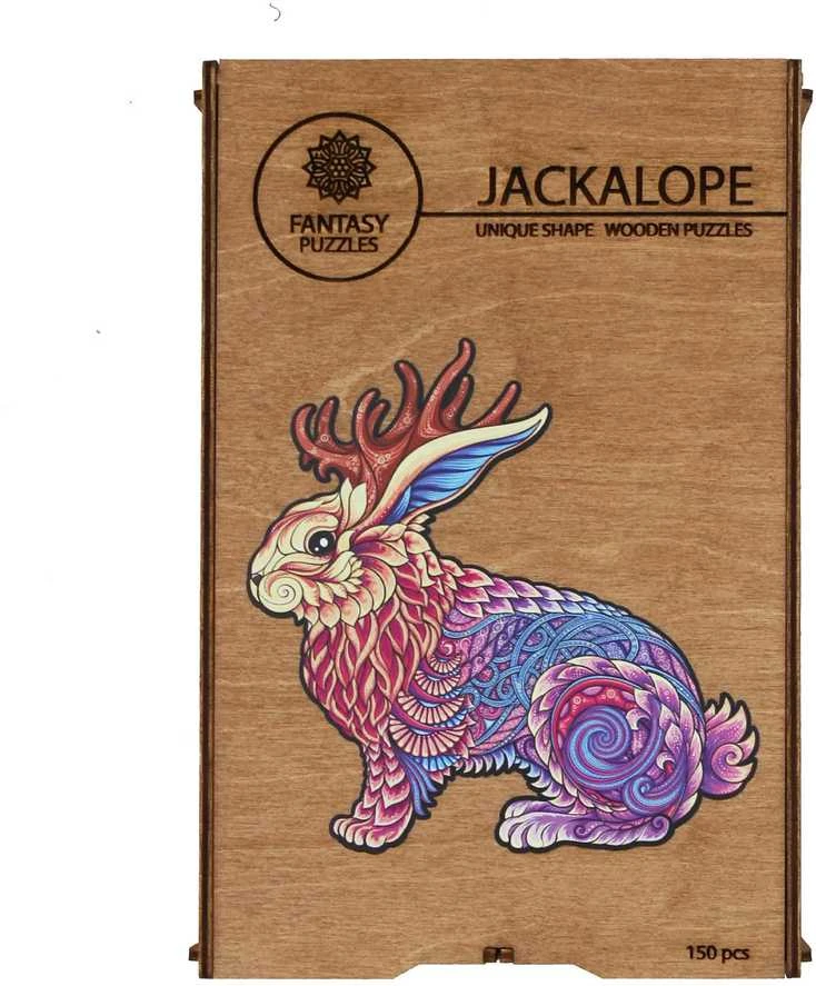 Fantasy Puzzles Jackalope Dėlionė Iš Medžio M Dydis (150 detalių)