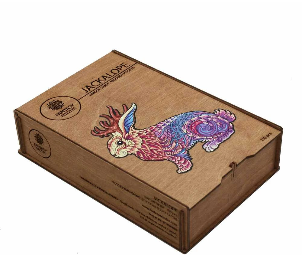 Fantasy Puzzles Jackalope Dėlionė Iš Medžio M Dydis (150 detalių)