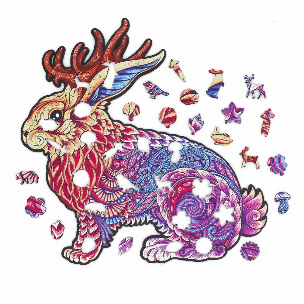 Fantasy Puzzles Jackalope Dėlionė Iš Medžio M Dydis (150 detalių)