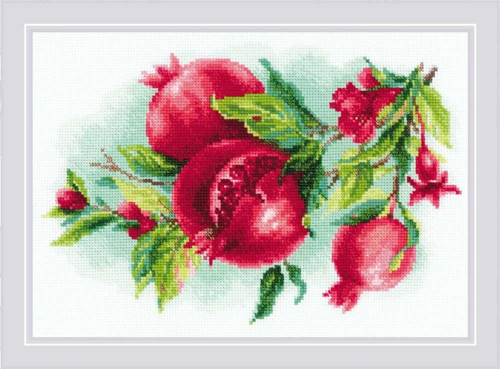 Riolis Kryželių siuvinėjimo rinkinys "Saldus Granatas" 30x21 SR2175