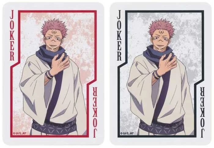 Jujutsu Kaisen Bicycle žaidimo kortos – pokerio dydis, anime gerbėjams
