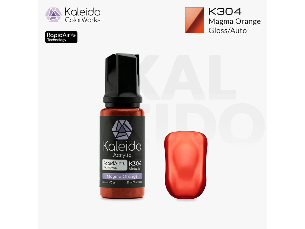 Kaleido ColorWorks akriliniai vandens pagrindo dažai Magma Oranžinis 20 ml K304
