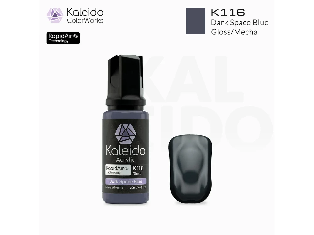 Kaleido ColorWorks Mecha akriliniai aerografui Dark Space Mėlyna 20 ml (K116)