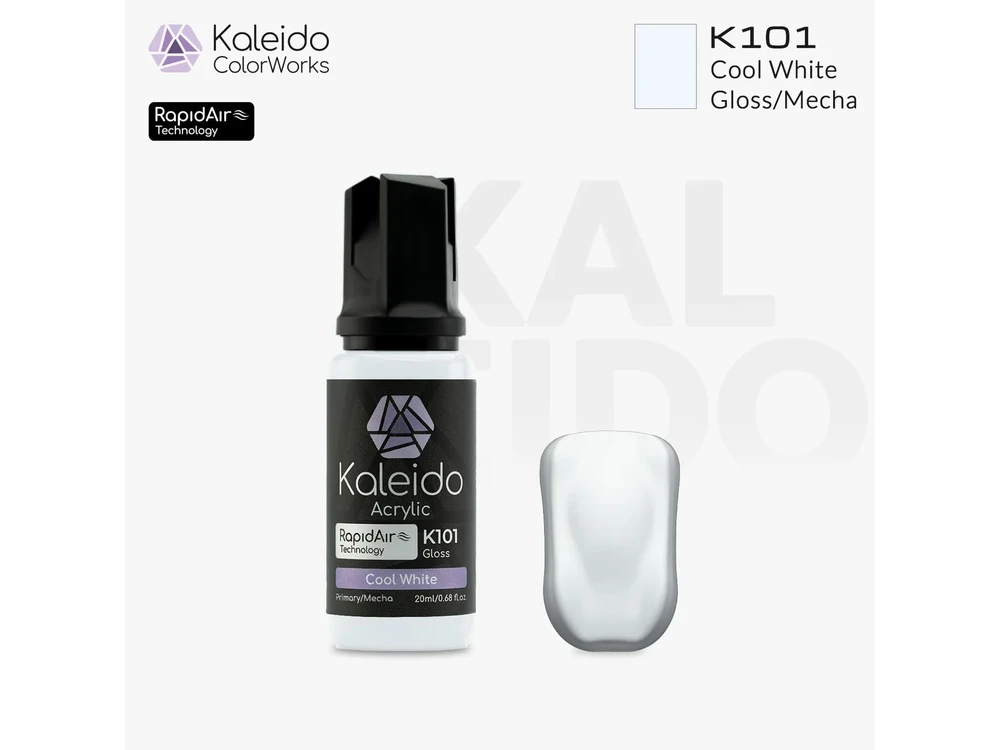Kaleido ColorWorks Mecha akriliniai dažai Cool Baltas 20 ml (K101)