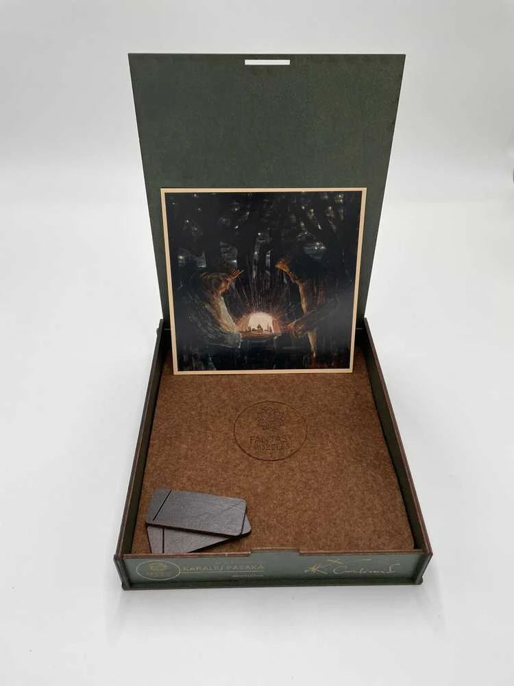 Fantasy Puzzles Medinė dėlionė M.K. Čiurlionis Karalių pasaka – 300 det., unikali dovana