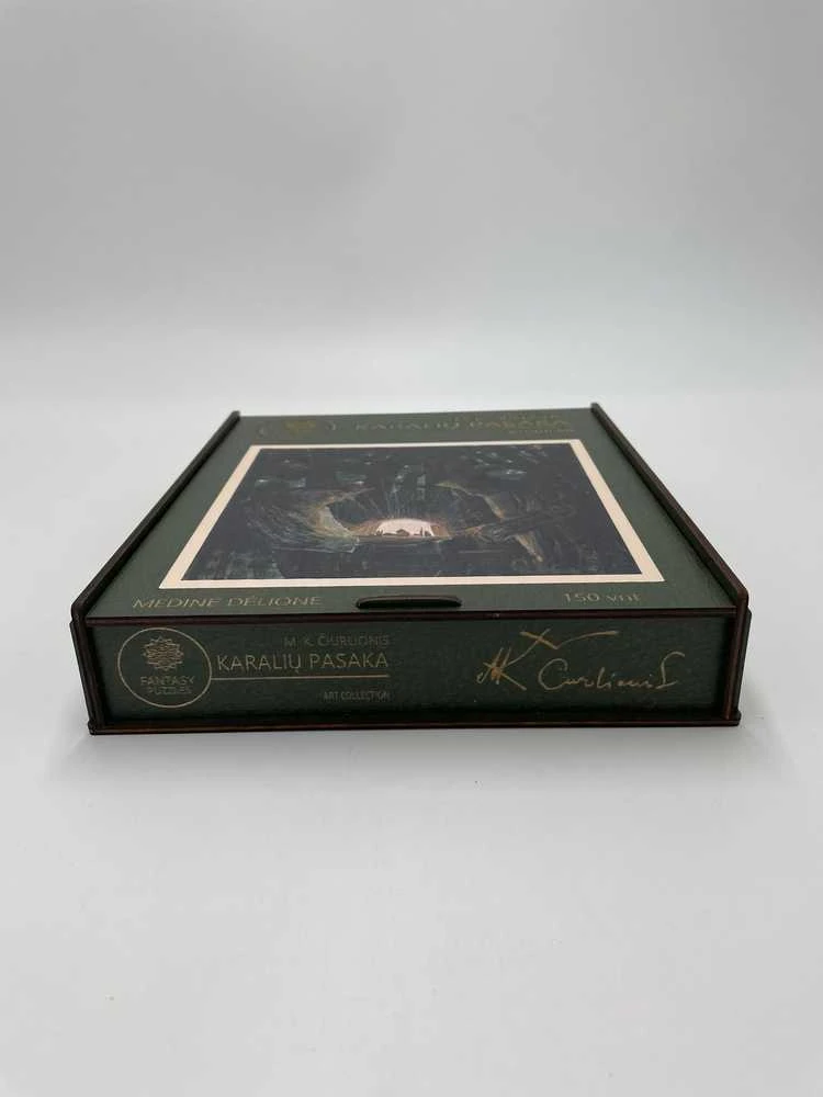 Fantasy Puzzles M.K. Čiurlionis Karalių pasaka – medinė dėlionė XL, 700 detalių, rankų darbo