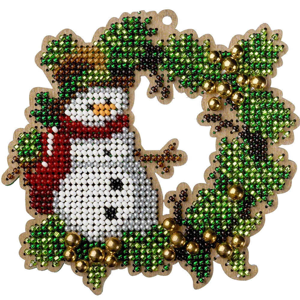 Karoliukų siuvinėjimo rinkinys ant medžio PRECIOSA, 10×10,5 cm Wonderland Crafts