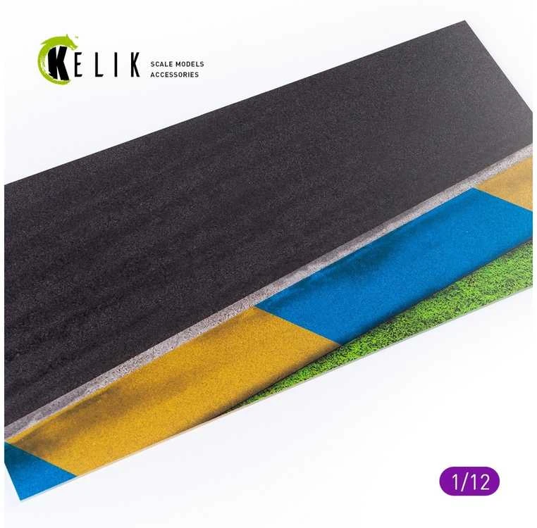 Kelik akrilo pagrindas motociklų trasai 1/12, Asphalt Road Type 1