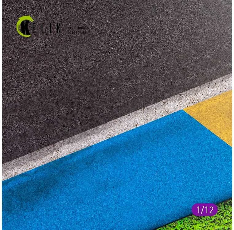 Kelik akrilo pagrindas motociklų trasai 1/12, Asphalt Road Type 1