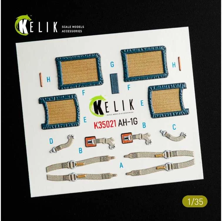Kelik Bell AH-1G Cobra 1/35 vidiniai 3D lipdukai ICM rinkiniui