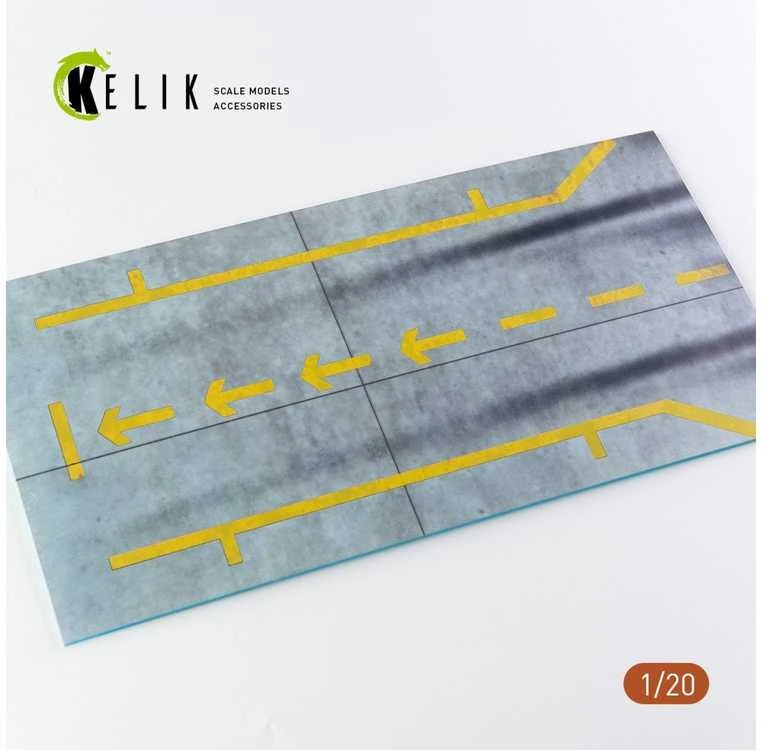 Kelik F1 pitstop akrilo bazė 1/20 dioramoms, 180x357 mm