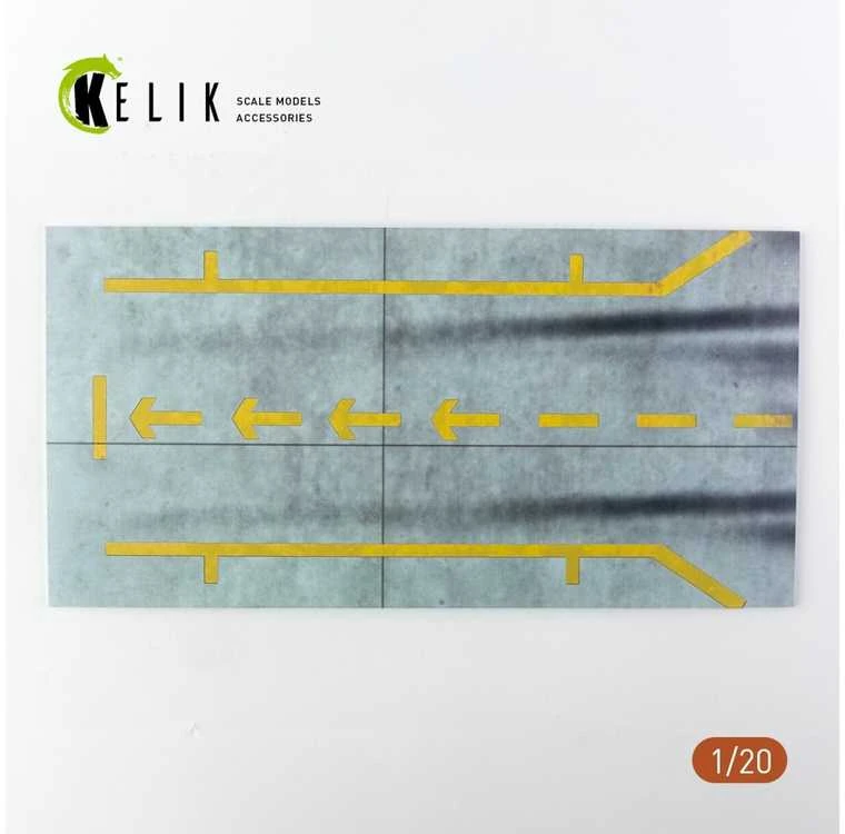 Kelik F1 pitstop akrilo bazė 1/20 dioramoms, 180x357 mm