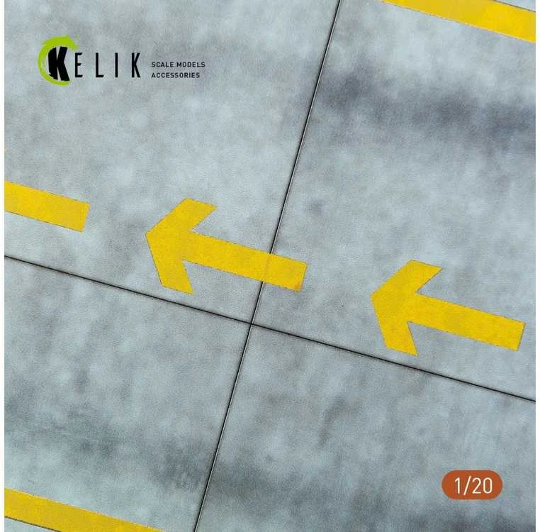 Kelik F1 pitstop akrilo bazė 1/20 dioramoms, 180x357 mm