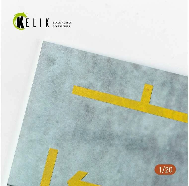 Kelik F1 pitstop akrilo bazė 1/20 dioramoms, 180x357 mm