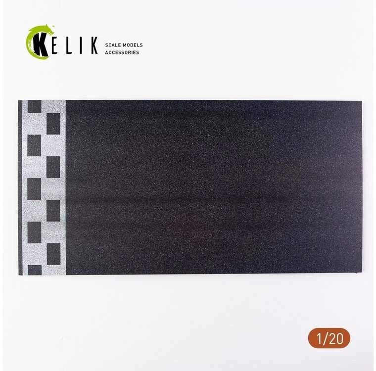 Kelik F1 starto pozicijos akrilo bazė 1/20, 180x357 mm