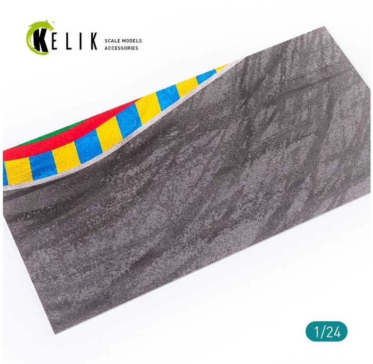 Kelik Le Mano 24 val. posūkio asfalto kelias, akrilo pagrindas 1/24