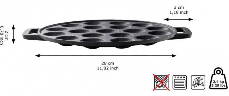 Ketaus mini blynų keptuvė Skottsberg 24cm