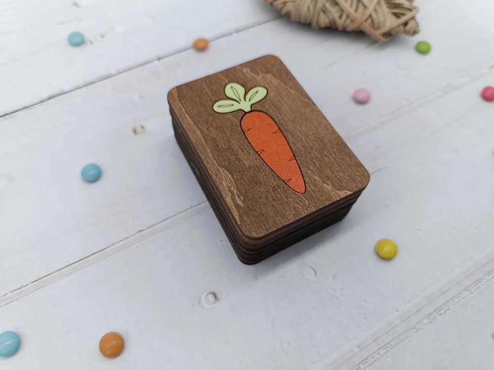 Kind Fox by Wizardi Yuliya Ausianikava ind. veikla pgl. pazyma Nr. 1201908 Medinė dėžutė. Morkytė KF057/32
