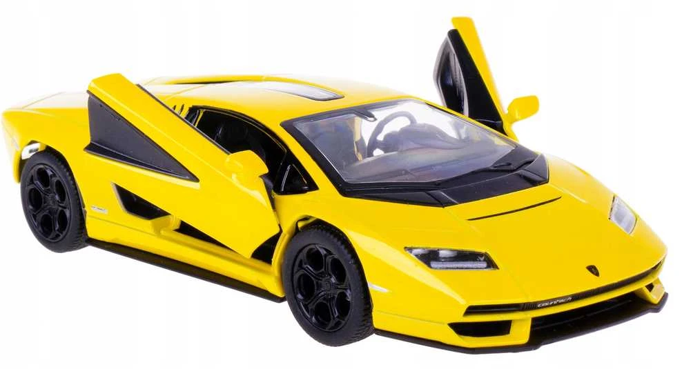KiNSMART automobilis, Lamborghini Countach LPI 800-4, geltonas