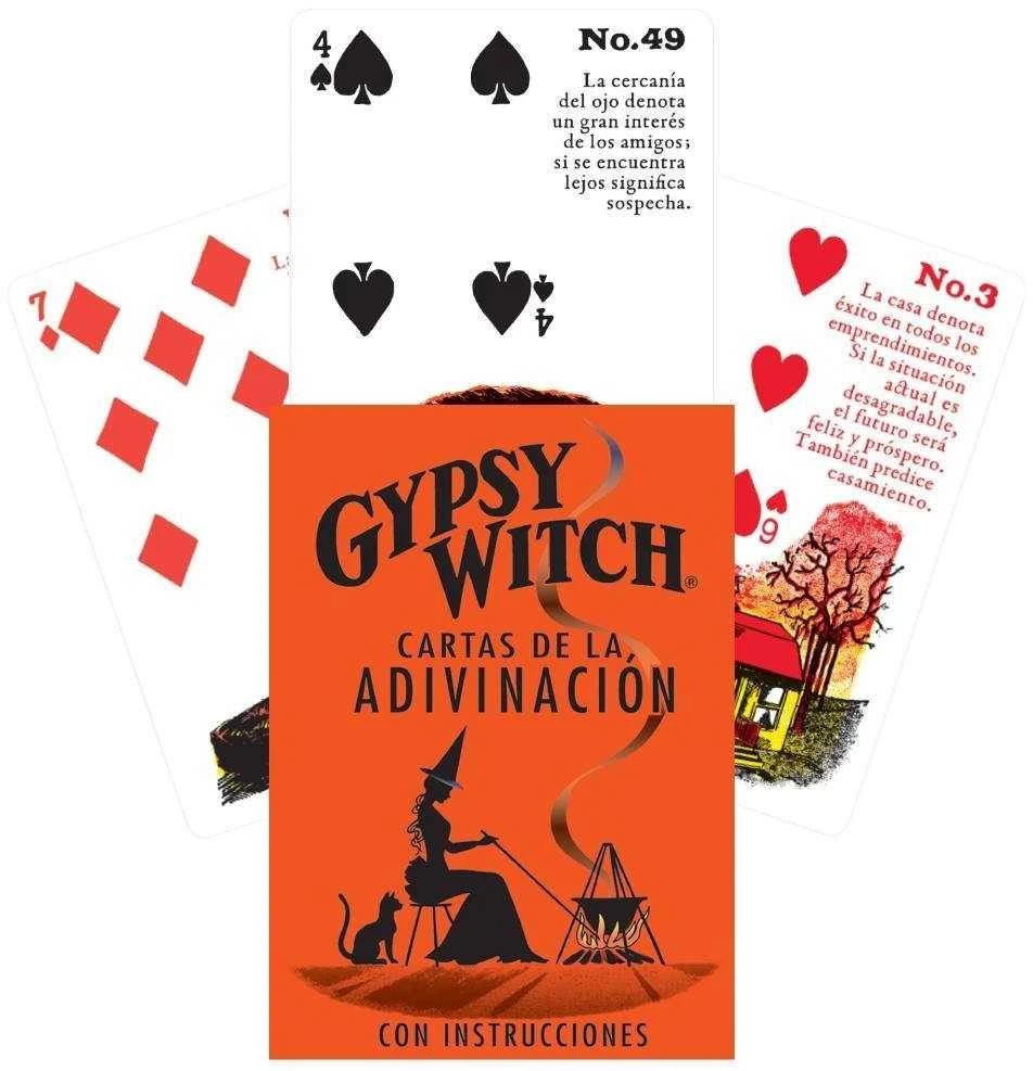 Kiti Prekiniai Zenklai US Games Systems Gypsy Witch Taro Kortos (Ispanų k.)