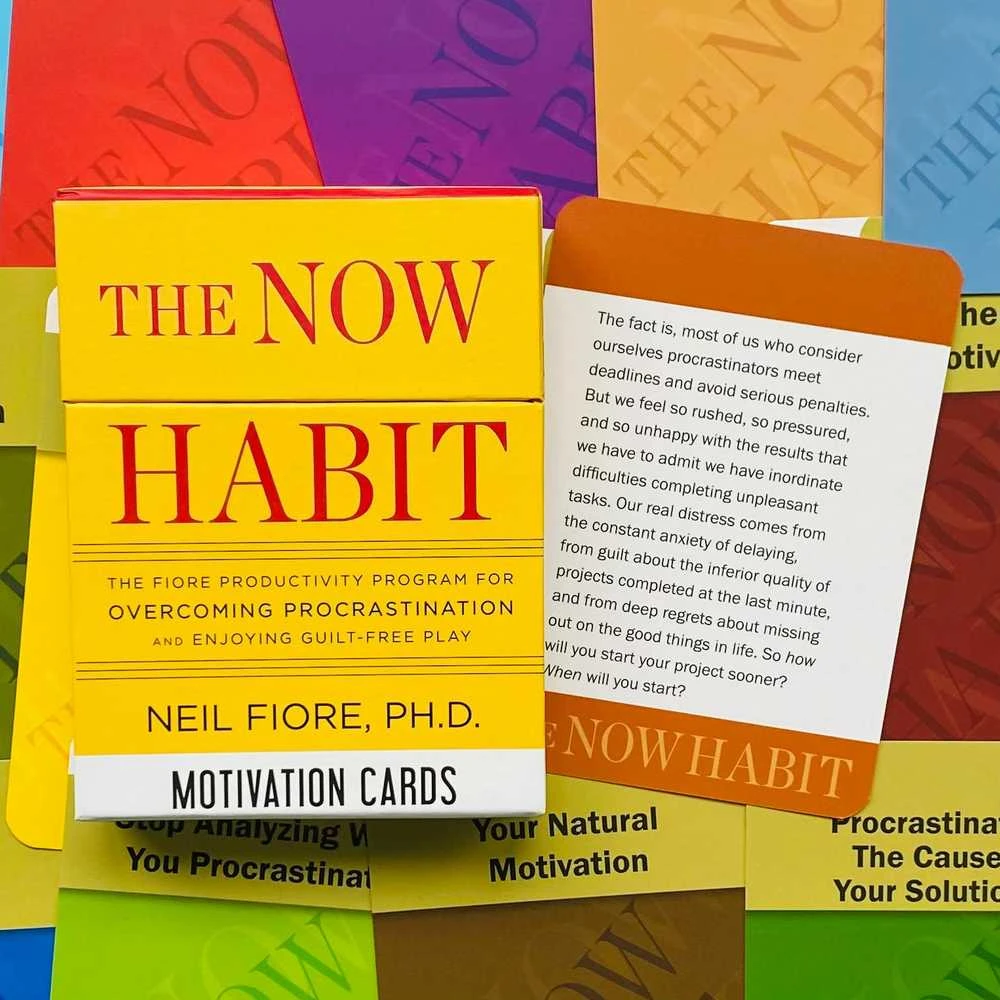 Kiti Prekiniai Zenklai Tarcher The Now Habit Motivation Kortos