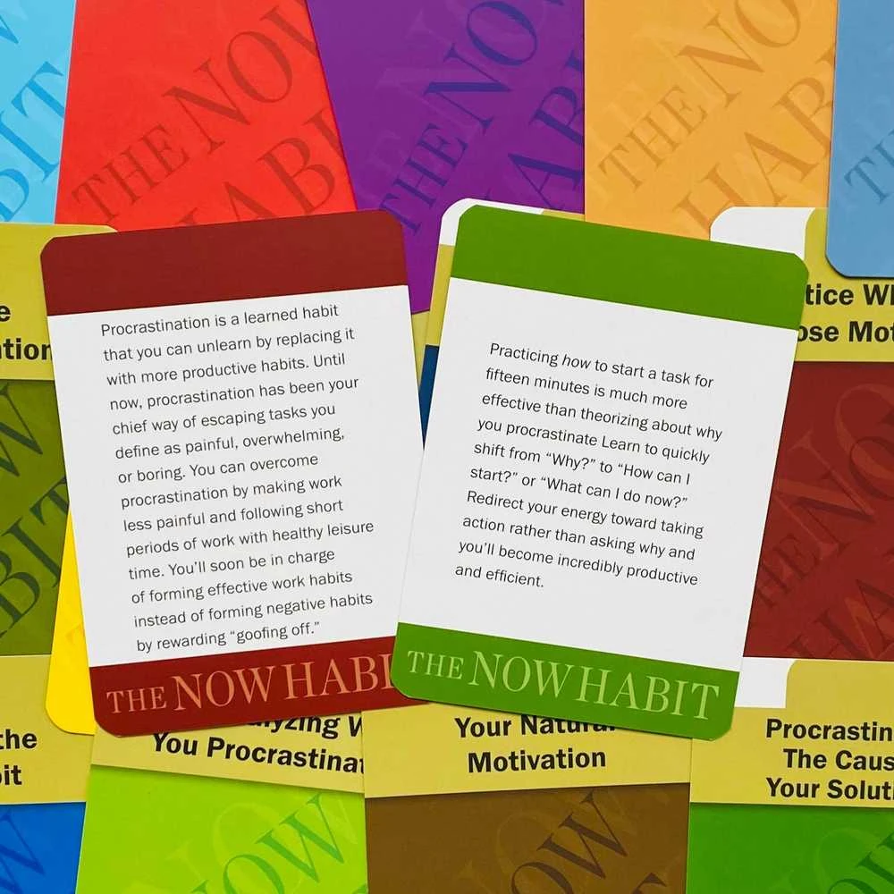 Kiti Prekiniai Zenklai Tarcher The Now Habit Motivation Kortos