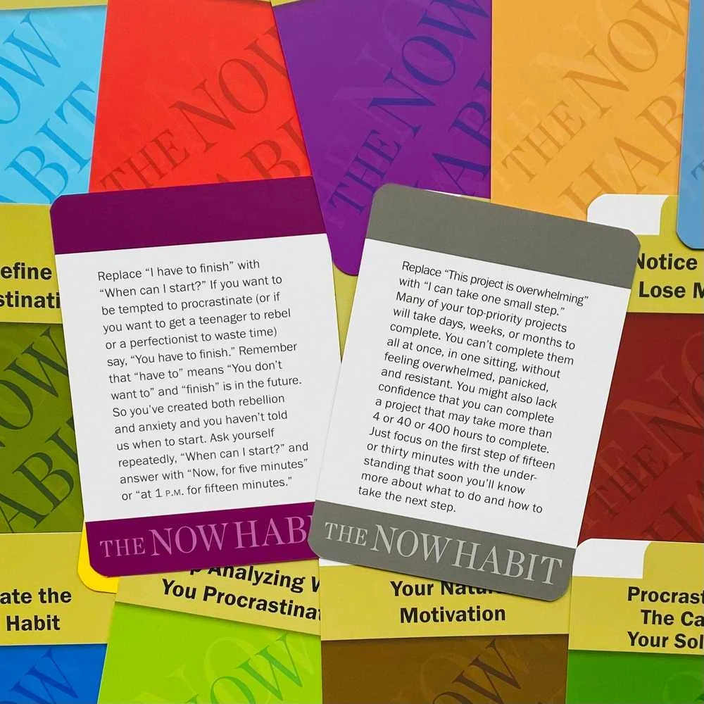 Kiti Prekiniai Zenklai Tarcher The Now Habit Motivation Kortos