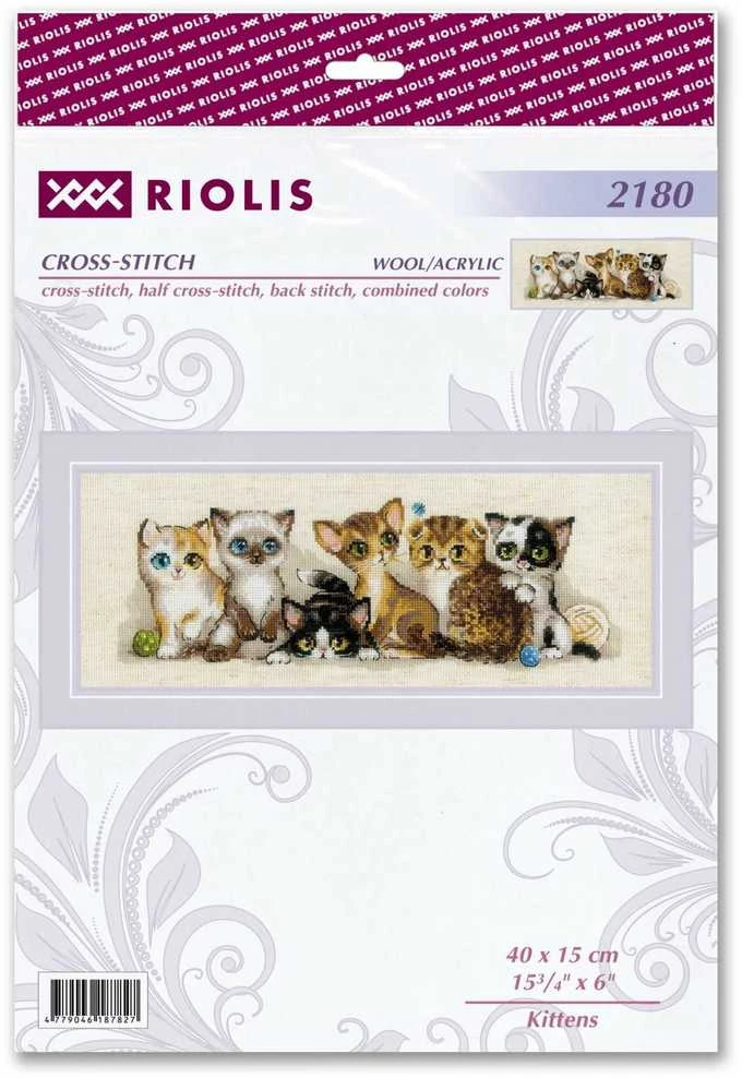 Riolis Kryželio siūlų rinkinys "Kačiukai" 40x15 SR2180