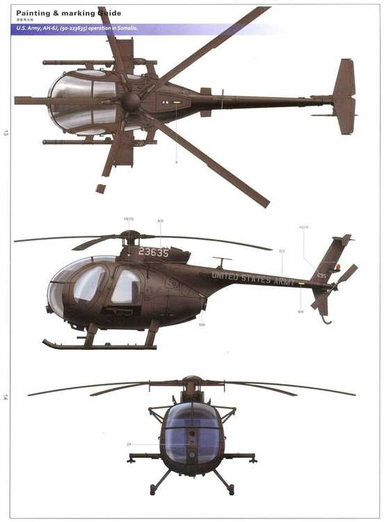 Kitty Hawk Hughes 500 AH-6J/MH-6J Little Bird Nightstalkers 1/35 plastikinis modelis