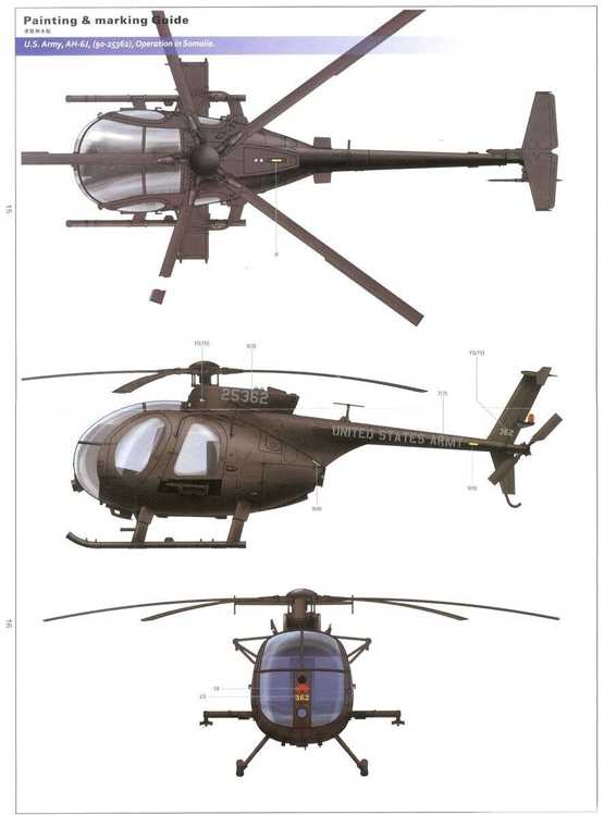 Kitty Hawk Hughes 500 AH-6J/MH-6J Little Bird Nightstalkers 1/35 plastikinis modelis