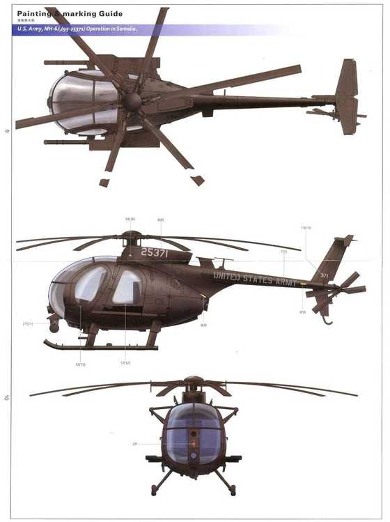 Kitty Hawk Hughes 500 AH-6J/MH-6J Little Bird Nightstalkers 1/35 plastikinis modelis