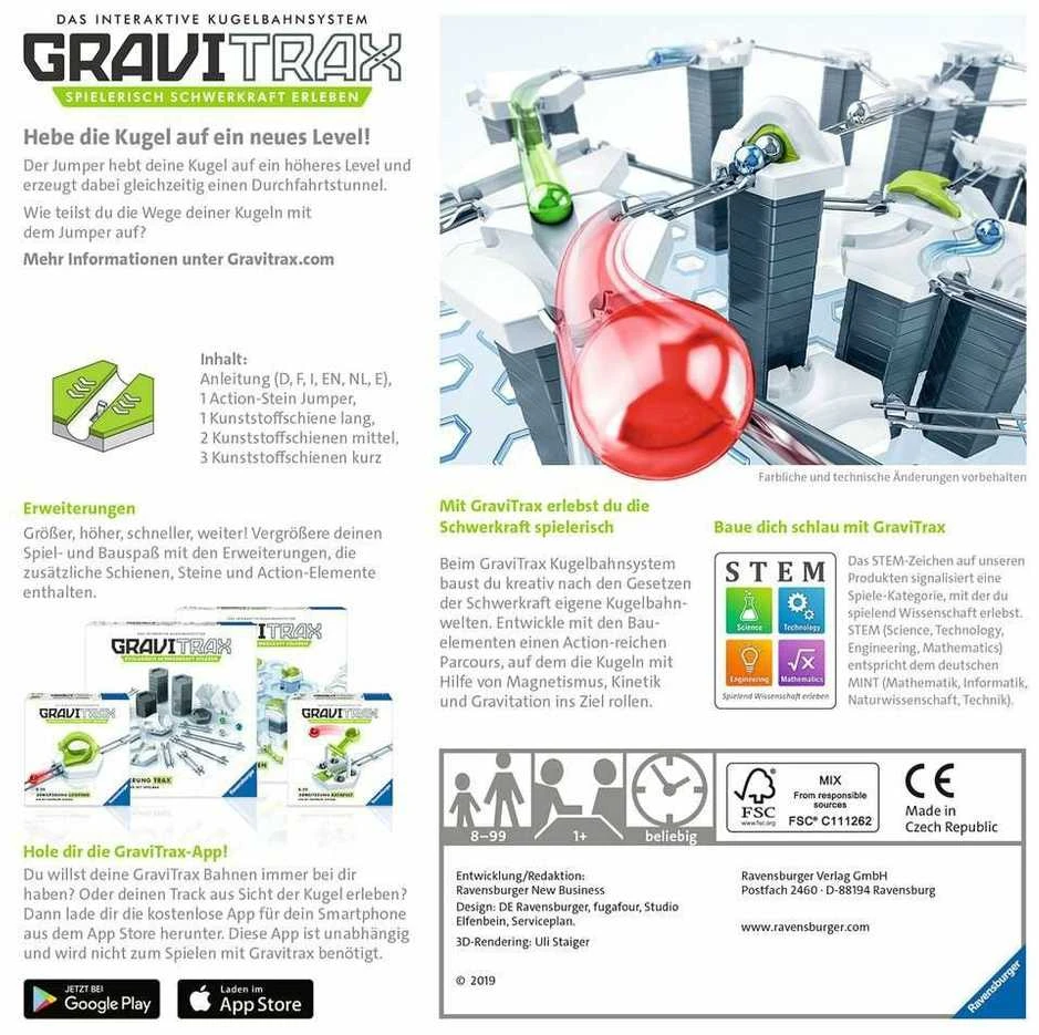 Ravensburger Konstruktorius GraviTrax: Priedų rinkinys Extension Jumper