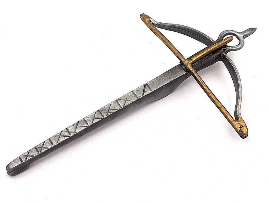 LA BALESTRA DEI F.LLI MORELLI R. E G. S.N.C. Metalinis mini arbaletas – dekoratyvinė replika, dovanos idėja