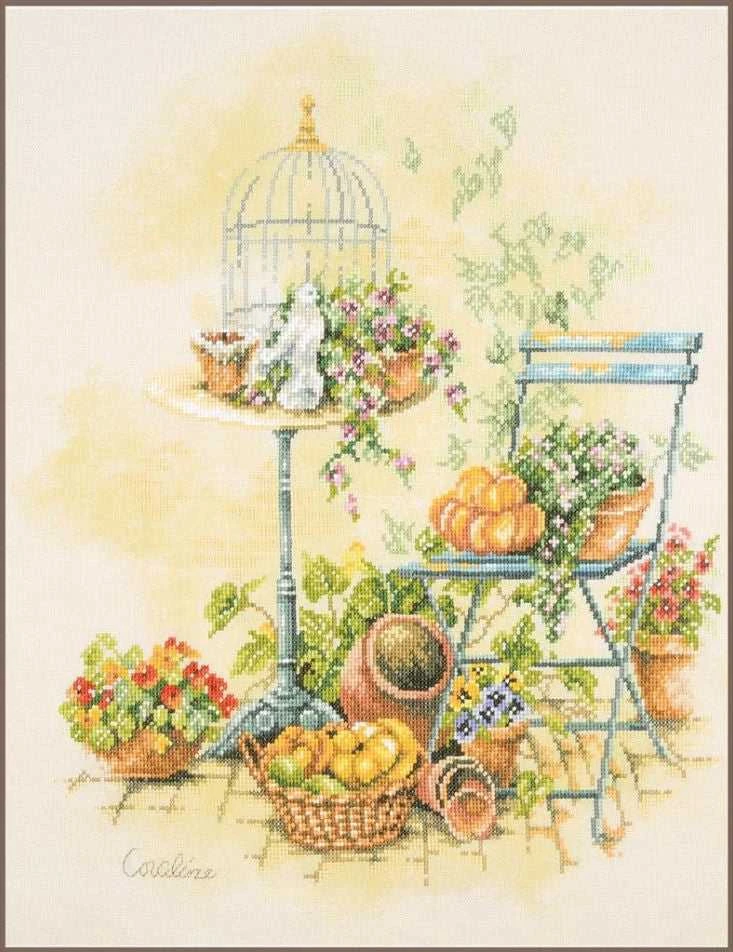 Lanarte Siuvinėjimo kryželiu rinkinys „Laisvė iš narvelio“ 37x43 cm